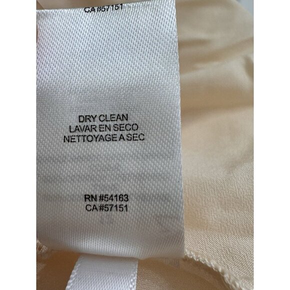 Jessica Simpson Dress Size 12 Lace Overlay Ruffle Hemline Cream Ivory Wedding - Picture 10 of 14